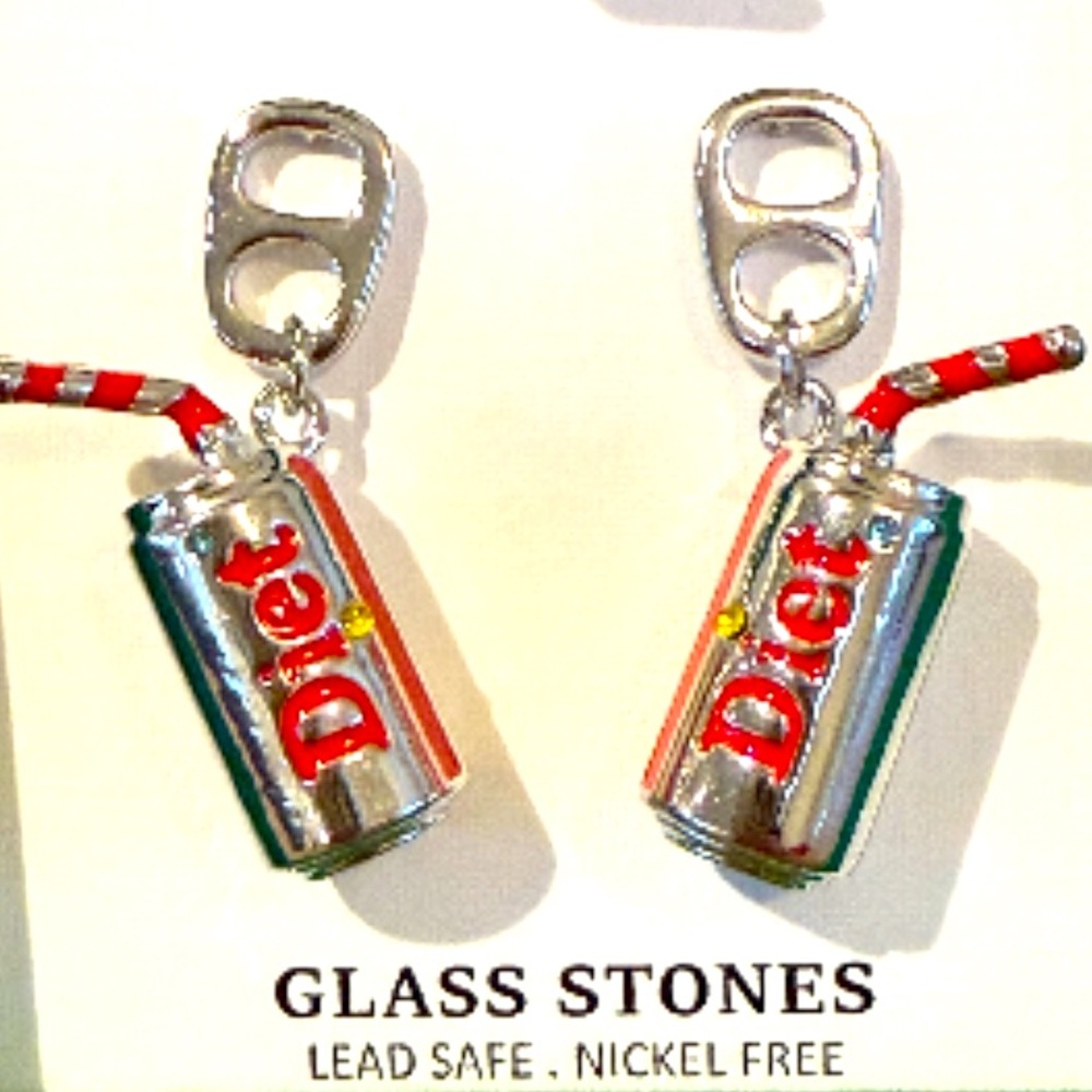Piper K Diet Soda Can Earrings BNIB